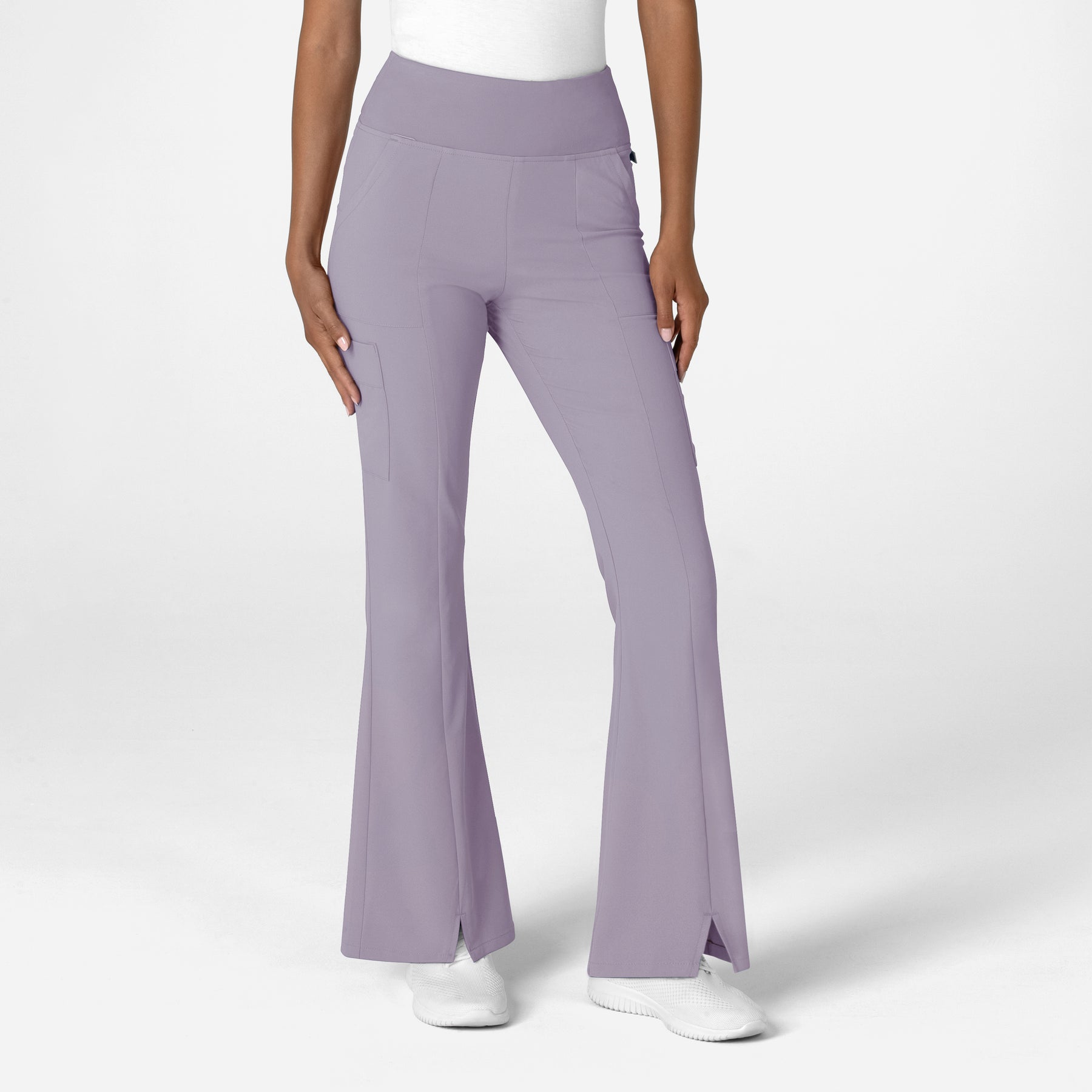 RENEW Women's Cargo Flare Scrub Pant Wisteria