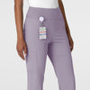 RENEW Women's Cargo Flare Scrub Pant Wisteria side detail 1