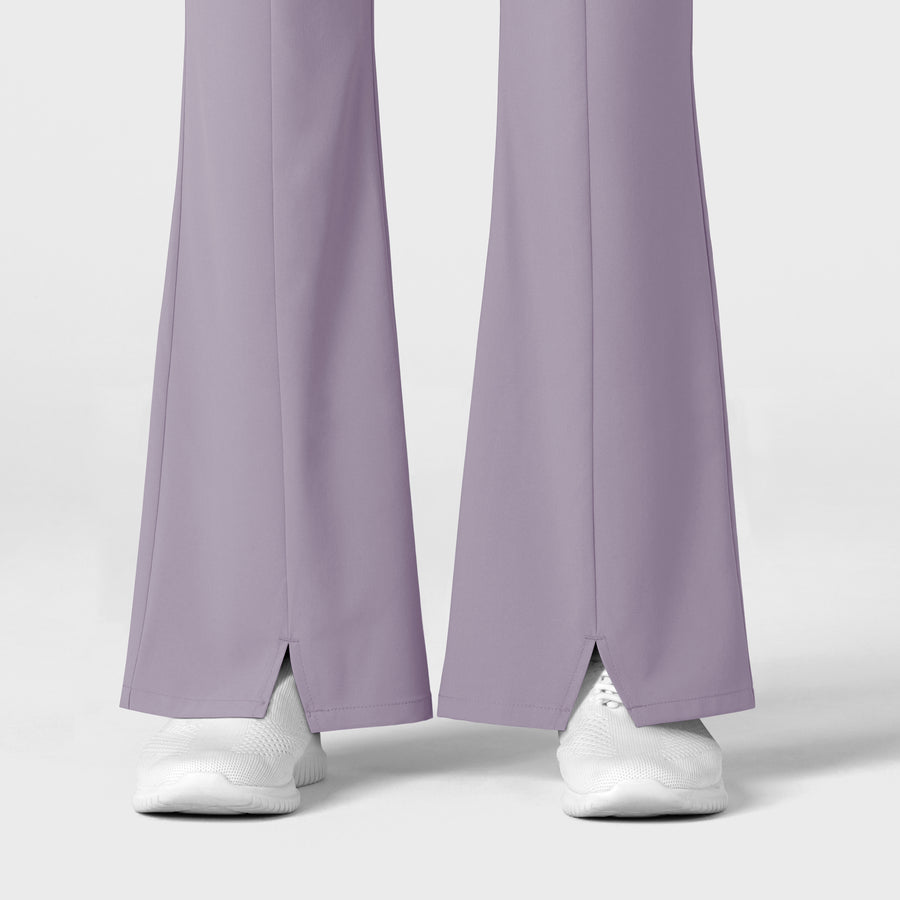 RENEW Women's Cargo Flare Scrub Pant Wisteria back detail