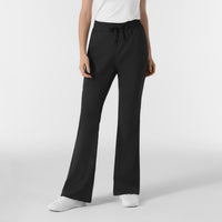 Boundless Women's Flare Leg Scrub Pant Black