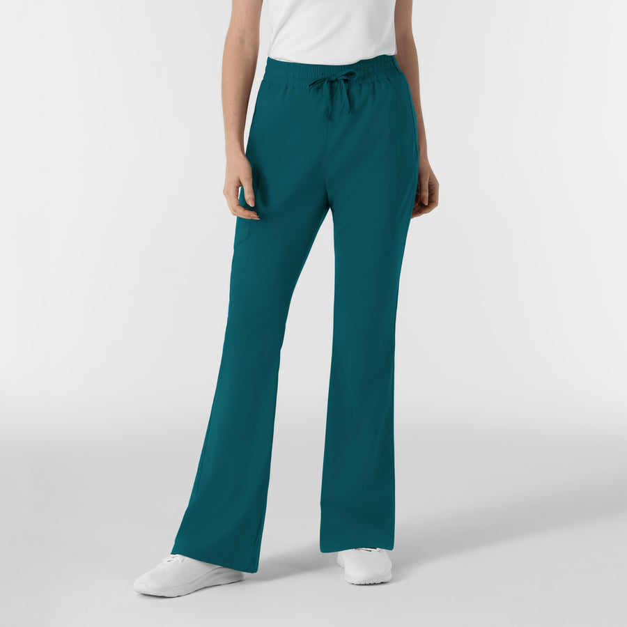 Boundless Women's Flare Leg Scrub Pant Caribbean