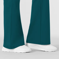 Boundless Women's Flare Leg Scrub Pant Caribbean back detail