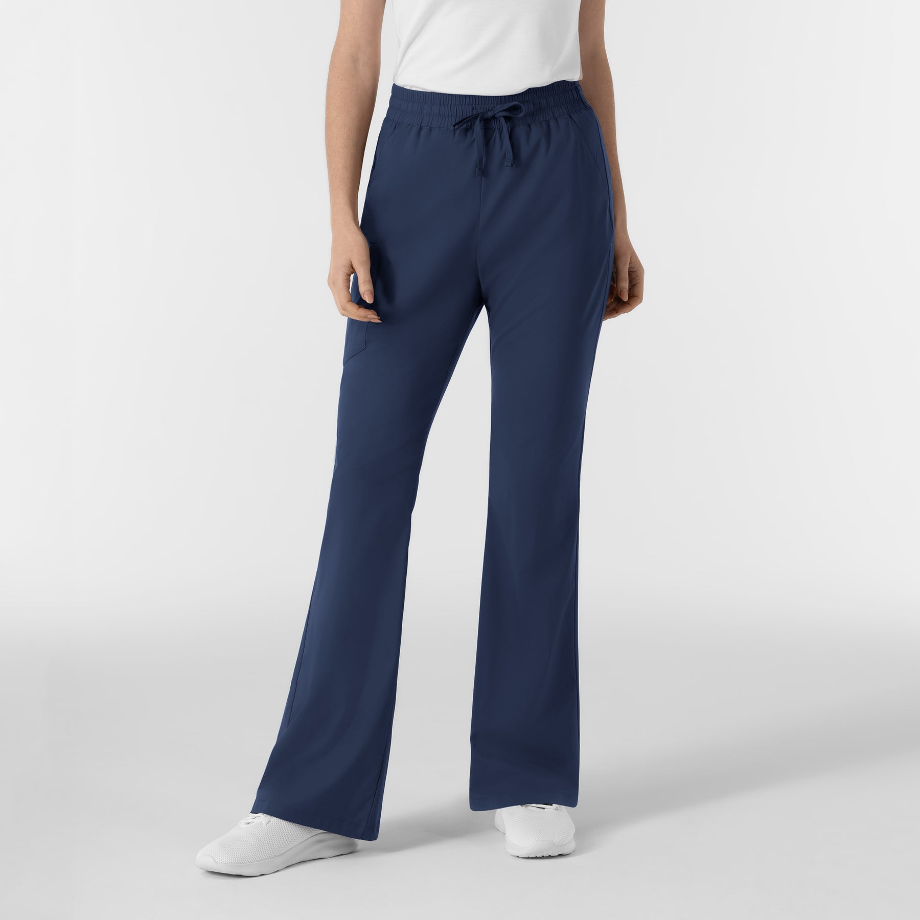 Boundless Women's Flare Leg Scrub Pant Navy