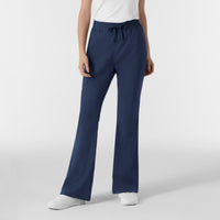 Boundless Women's Flare Leg Scrub Pant Navy