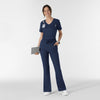 Boundless Women's Flare Leg Scrub Pant Navy full scrub set