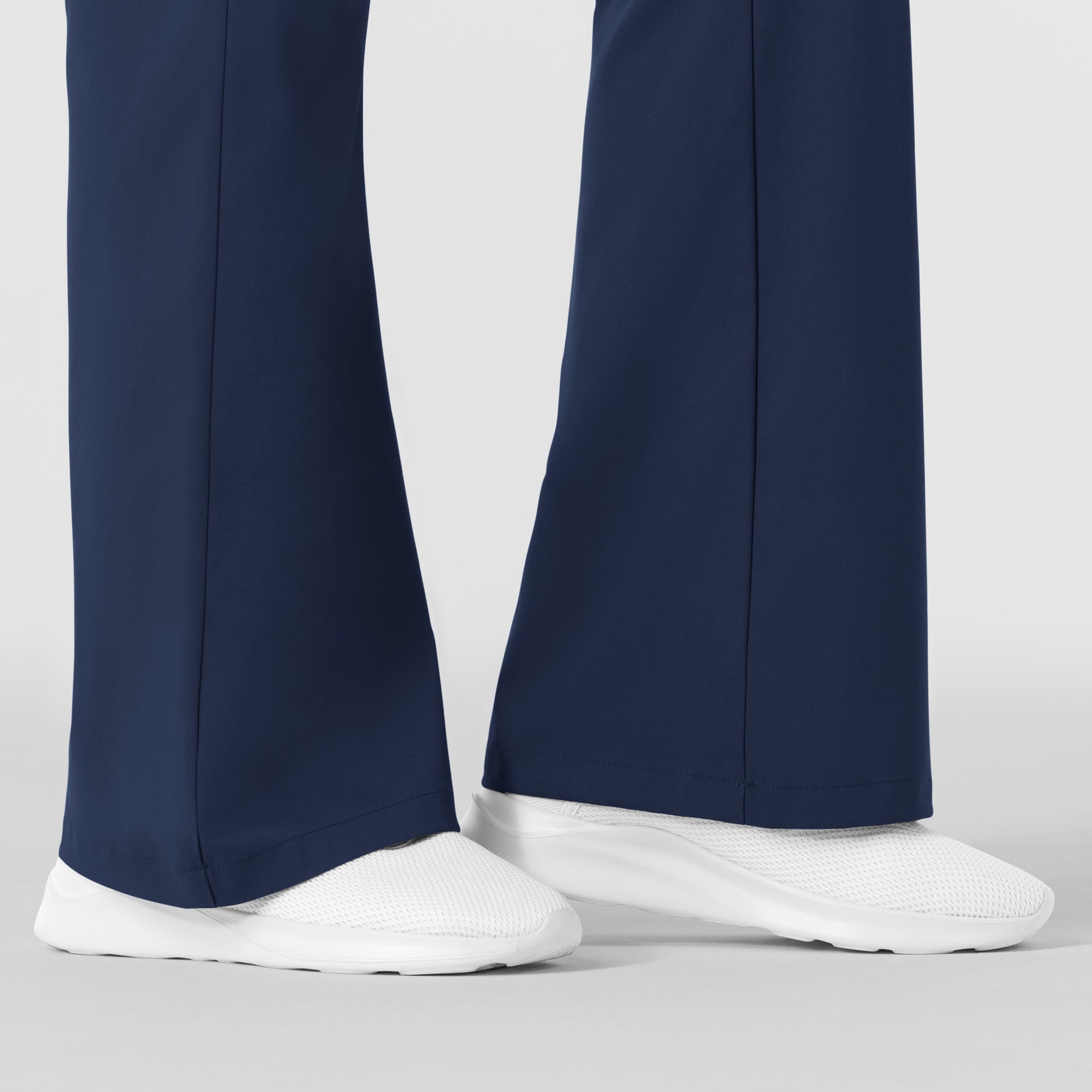 Boundless Women's Flare Leg Scrub Pant Navy back detail