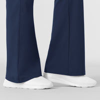Boundless Women's Flare Leg Scrub Pant Navy back detail