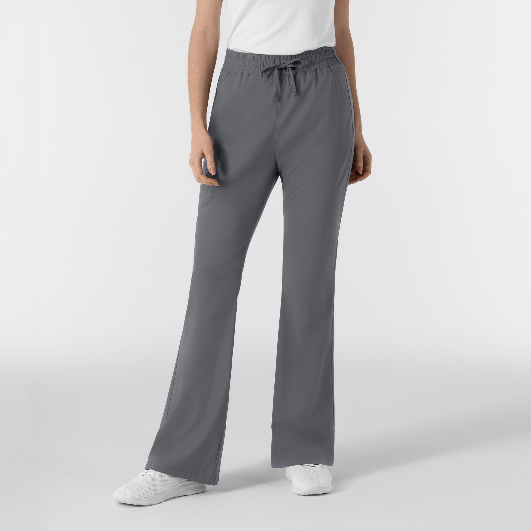 Boundless Women's Flare Leg Scrub Pant Pewter
