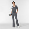 Boundless Women's Flare Leg Scrub Pant Pewter full scrub set