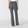 Boundless Women's Flare Leg Scrub Pant Pewter back view