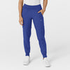 W123 Women's Comfort Waist Cargo Jogger Scrub Pant Galaxy Blue