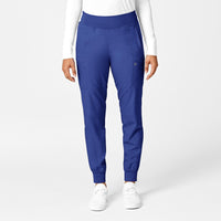 W123 Womens Comfort Waist Cargo Jogger Scrub Pant