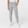 W123 Women's Comfort Waist Cargo Jogger Scrub Pant Grey