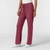 RENEW Knit Women's Wide Leg Scrub Pant Carnation side view