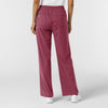 RENEW Knit Women's Wide Leg Scrub Pant Carnation back view