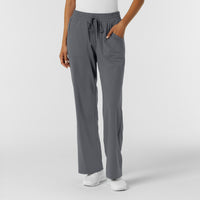 RENEW Knit Women's Wide Leg Scrub Pant Pewter