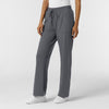 RENEW Knit Women's Wide Leg Scrub Pant Pewter side view
