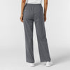 RENEW Knit Women's Wide Leg Scrub Pant Pewter back view