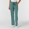 RENEW Knit Women's Wide Leg Scrub Pant Vintage Teal