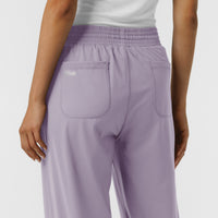 RENEW Knit Women's Wide Leg Scrub Pant Wisteria back detail