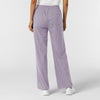 RENEW Knit Women's Wide Leg Scrub Pant Wisteria back view