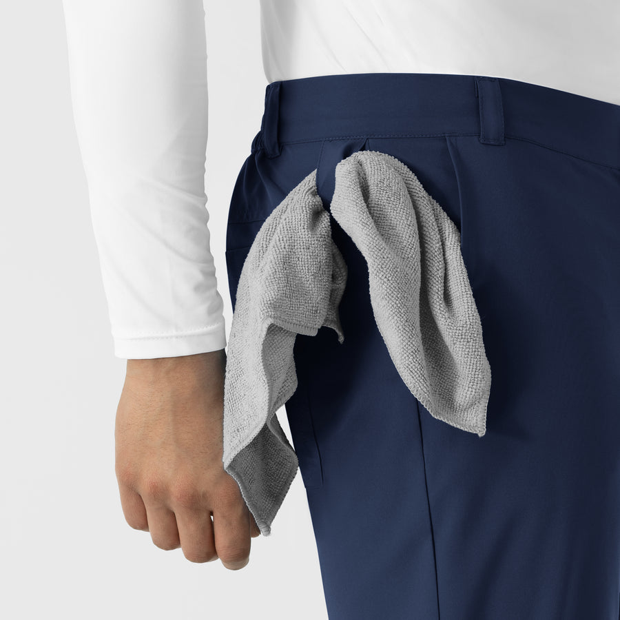 NURTUR Men’s Scrub Chino Pant - Navy towel loop
