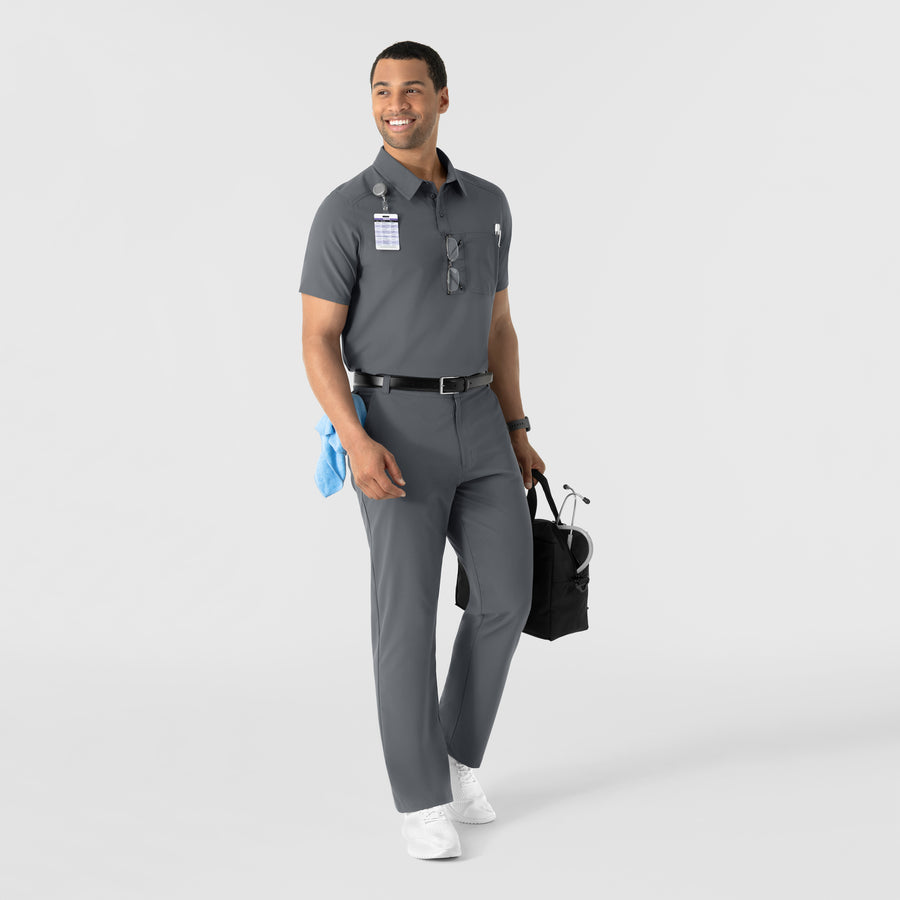 NURTUR Men’s Scrub Chino Pant - Pewter scrub set