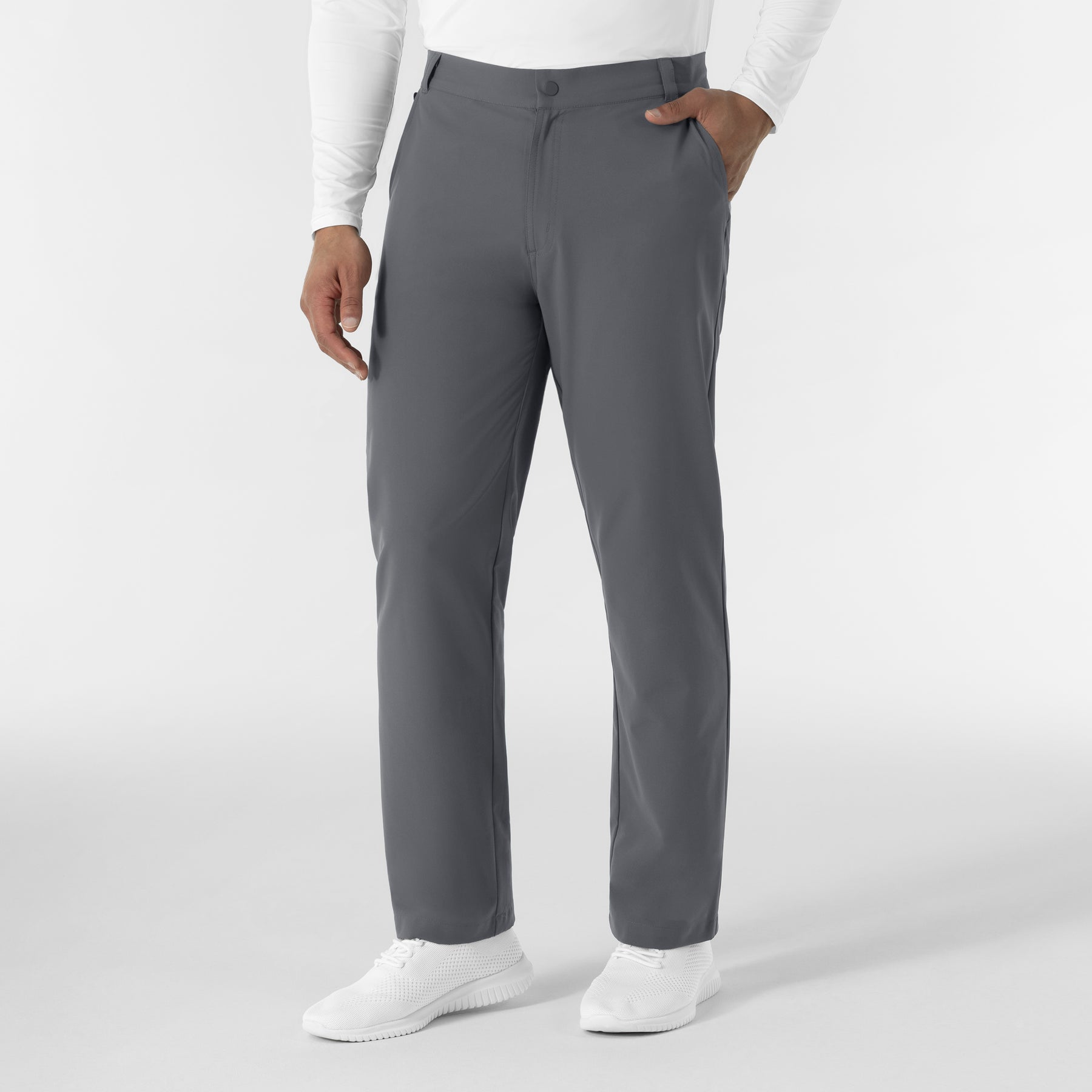 NURTUR Men’s Scrub Chino Pant - Pewter side