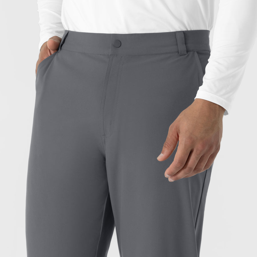 NURTUR Men’s Scrub Chino Pant - Pewter waistband