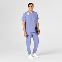 W123 Men's Cargo Jogger Scrub Pant Ceil Blue scrub set