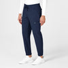 W123 Men's Cargo Jogger Scrub Pant Navy side view