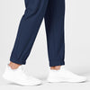 W123 Men's Cargo Jogger Scrub Pant Navy side detail 2