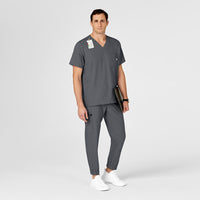 W123 Men's Cargo Jogger Scrub Pant Pewter scrub set