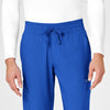 W123 Men's Cargo Jogger Scrub Pant Royal front detail