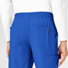 W123 Men's Cargo Jogger Scrub Pant Royal hemline detail