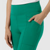 RENEW Women's Straight Leg Yoga Pant Bahama Breeze hemline detail