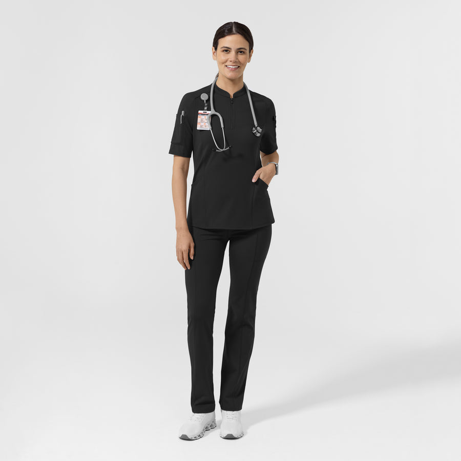 RENEW Women's Straight Leg Yoga Pant Black full scrub set