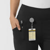 RENEW Women's Straight Leg Yoga Pant Black side detail 1