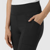RENEW Women's Straight Leg Yoga Pant Black hemline detail