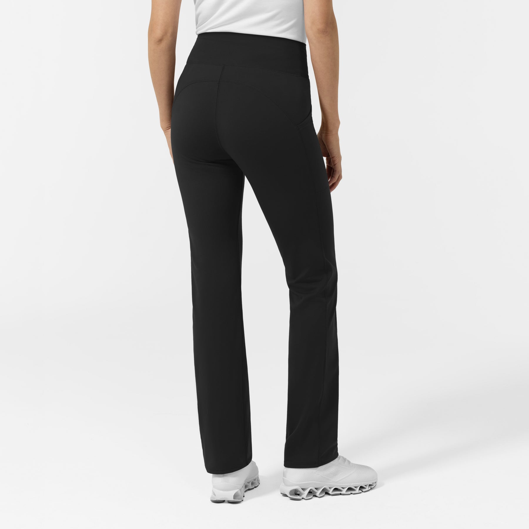RENEW Women's Straight Leg Yoga Pant Black back view