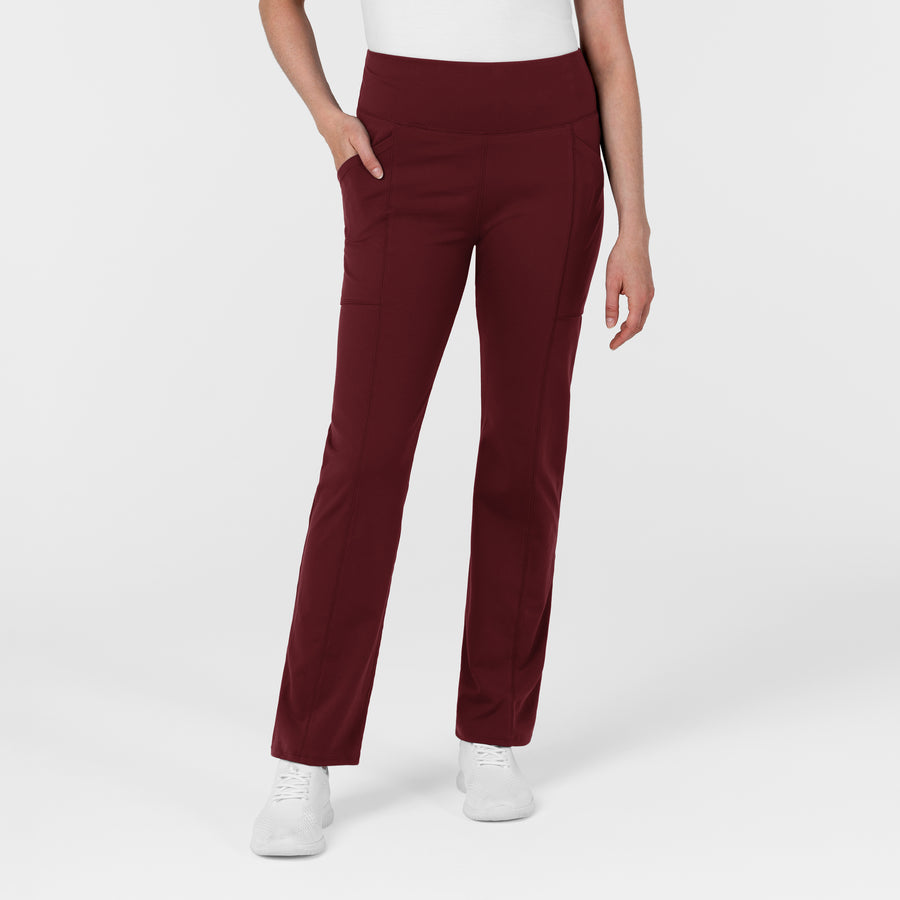 RENEW Knit Women's Straight Leg Yoga Pant Burgundy