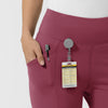RENEW Women's Straight Leg Yoga Pant Carnation side detail 1