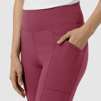 RENEW Women's Straight Leg Yoga Pant Carnation hemline detail