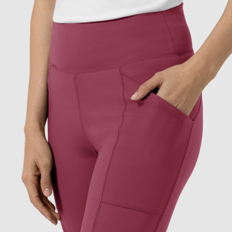RENEW Women's Straight Leg Yoga Pant Carnation hemline detail
