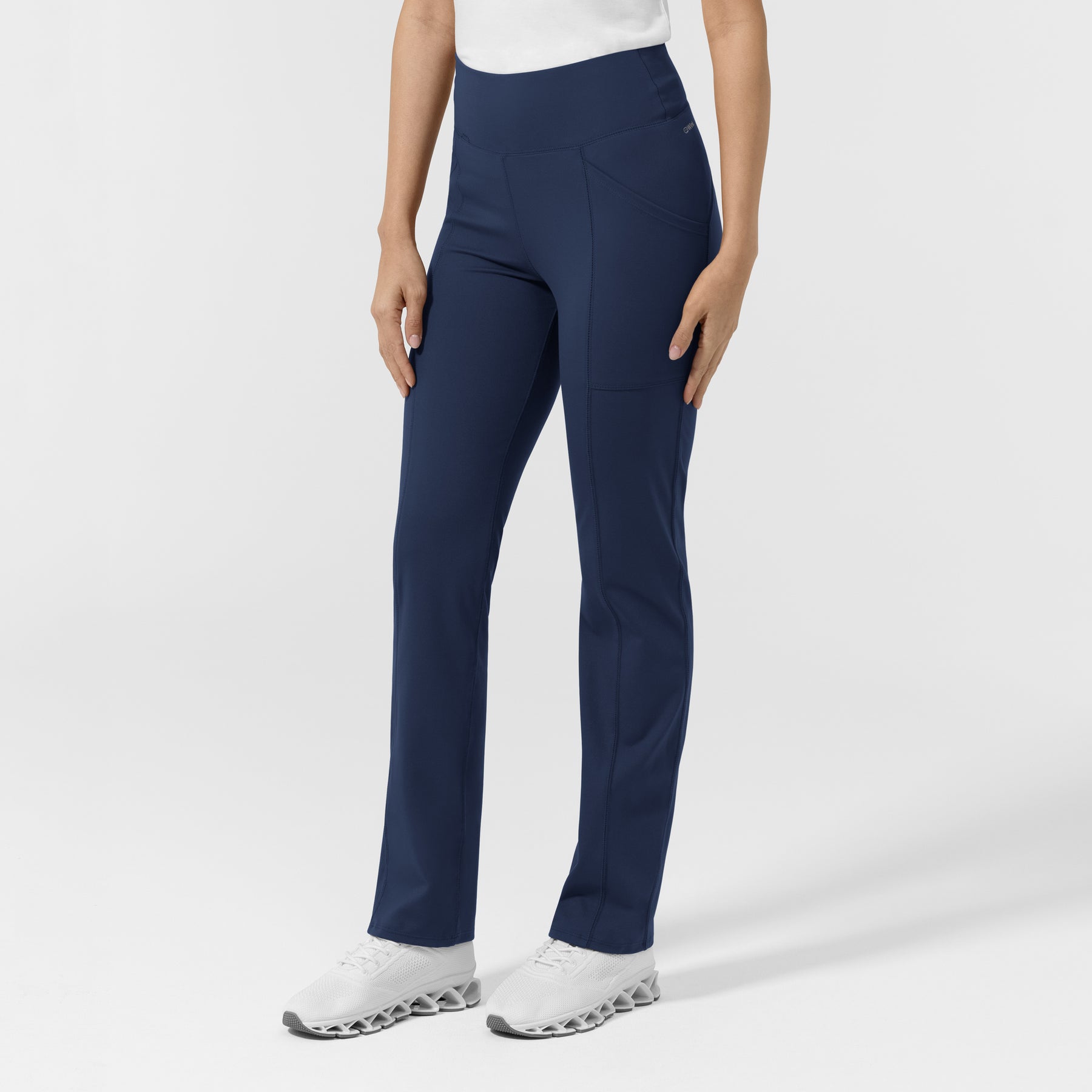 RENEW Women's Straight Leg Yoga Pant Navy side view