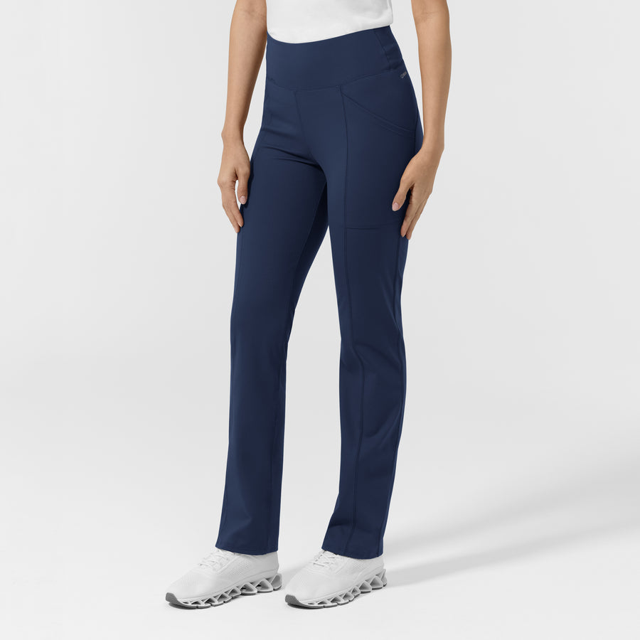 RENEW Women's Straight Leg Yoga Pant Navy side view