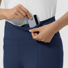 RENEW Women's Straight Leg Yoga Pant Navy front detail