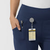 RENEW Women's Straight Leg Yoga Pant Navy side detail 1