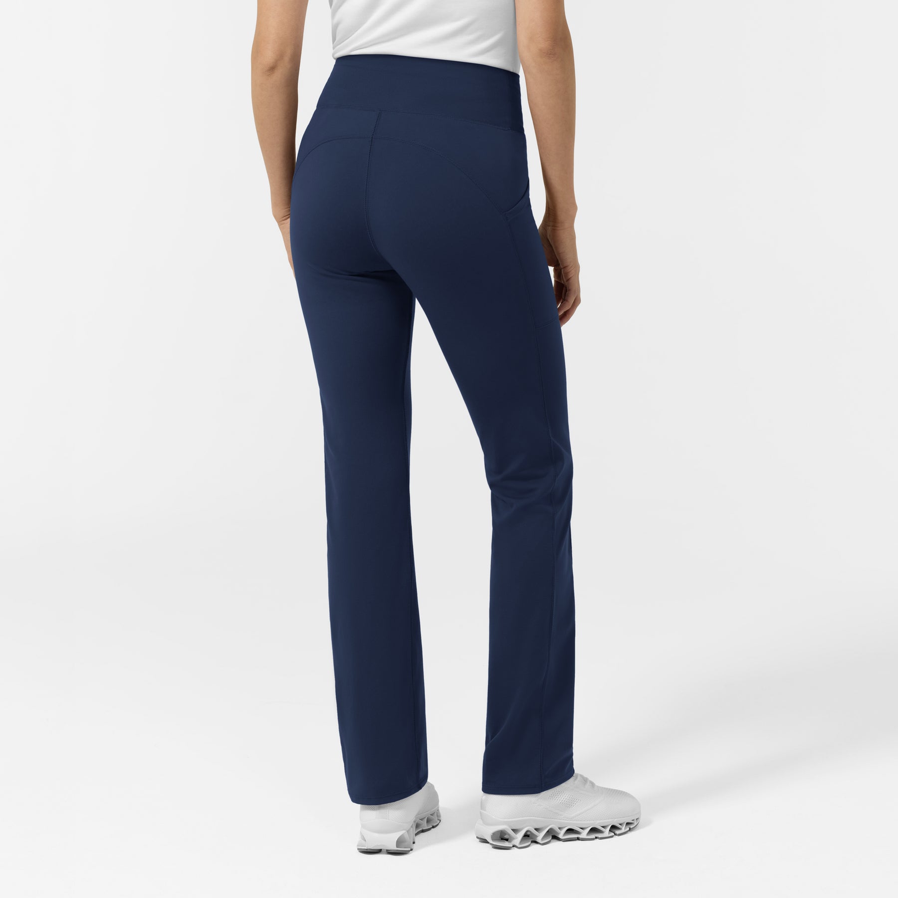 RENEW Women's Straight Leg Yoga Pant Navy back view
