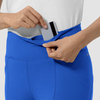 RENEW Women's Straight Leg Yoga Pant Royal front detail